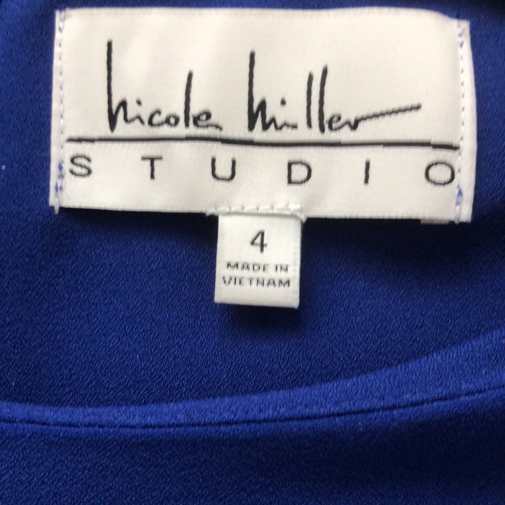 Nicole Miller Studio Cobalt blue dress Size 4 - New with tags - Picture 8 of 10
